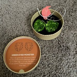 Erstwilder Green eyed monster earrings